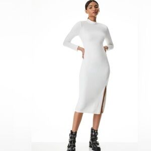Alice + Olivia White Midi Dress [Size: 4]